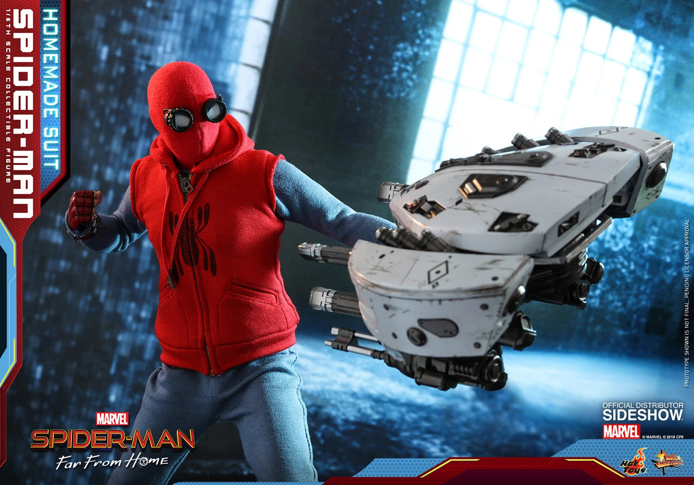 HOT TOYS MARVEL SPIDER-MAN FAR FROM HOME (HOMEMADE SUIT VERSION) COLLECTIBLE FIGURE 1/6TH SCALE - MMS552 - Anotoys Collectibles
