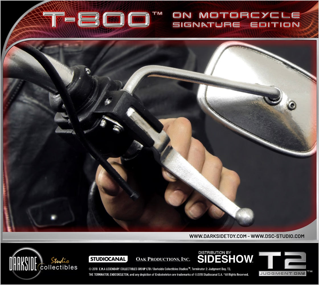 SIDESHOW COLLECTIBLES TERMINATOR 2: JUDGEMENT DAY – T-800 ON MOTORCYCLE STATUE 905456 - Anotoys Collectibles