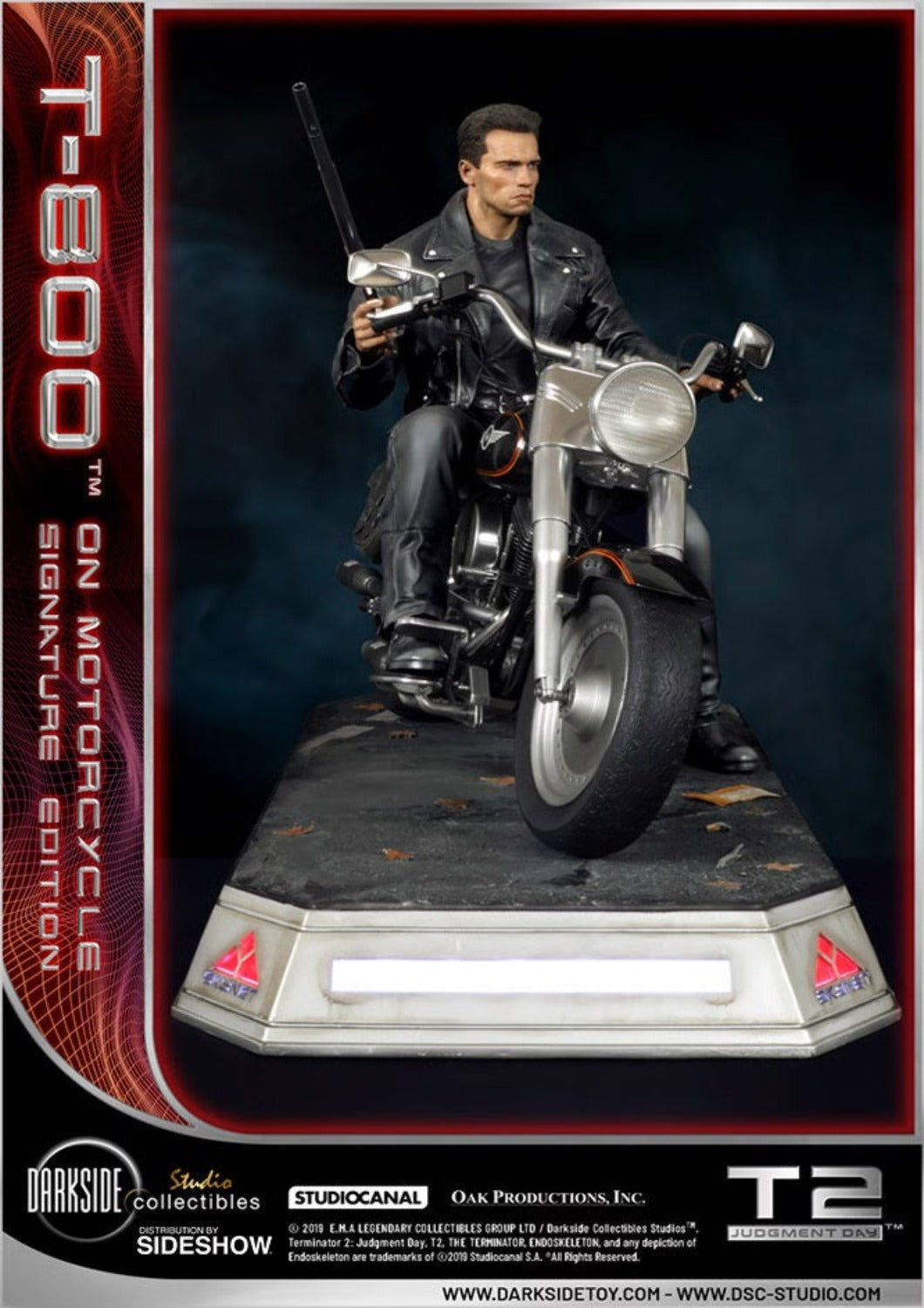 SIDESHOW COLLECTIBLES TERMINATOR 2: JUDGEMENT DAY – T-800 ON MOTORCYCLE STATUE 905456 - Anotoys Collectibles