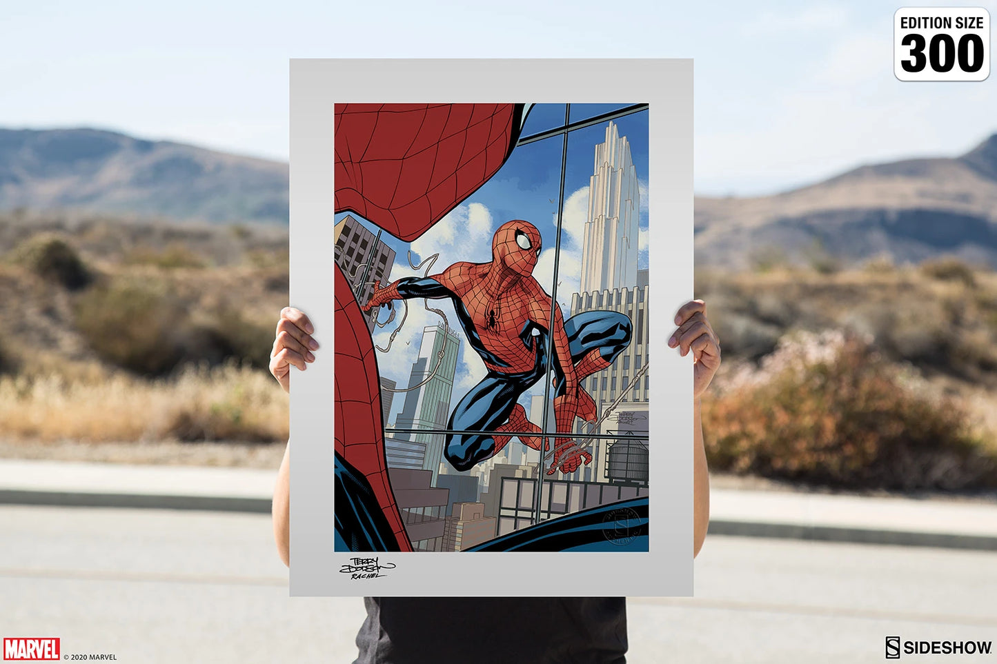 SIDESHOW SPIDER-MAN ART PRINT 500985U - Anotoys Collectibles