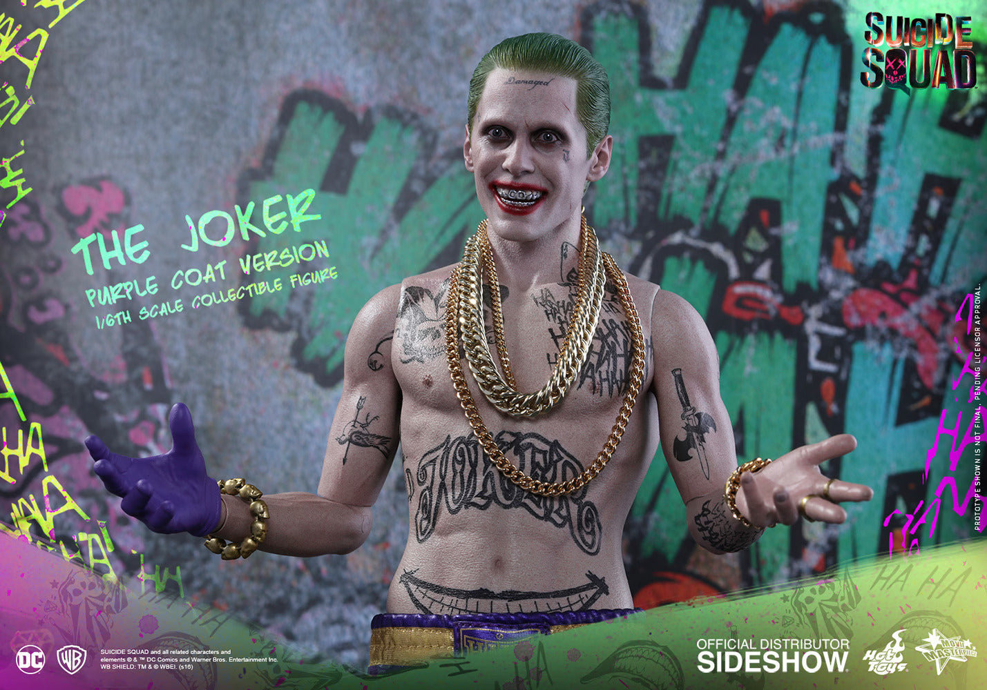 HOT TOYS SUICIDE SQUAD THE JOKER PURPLE COAT SPECIAL EDITION 1/6 SCALE - MMS382E - Anotoys Collectibles