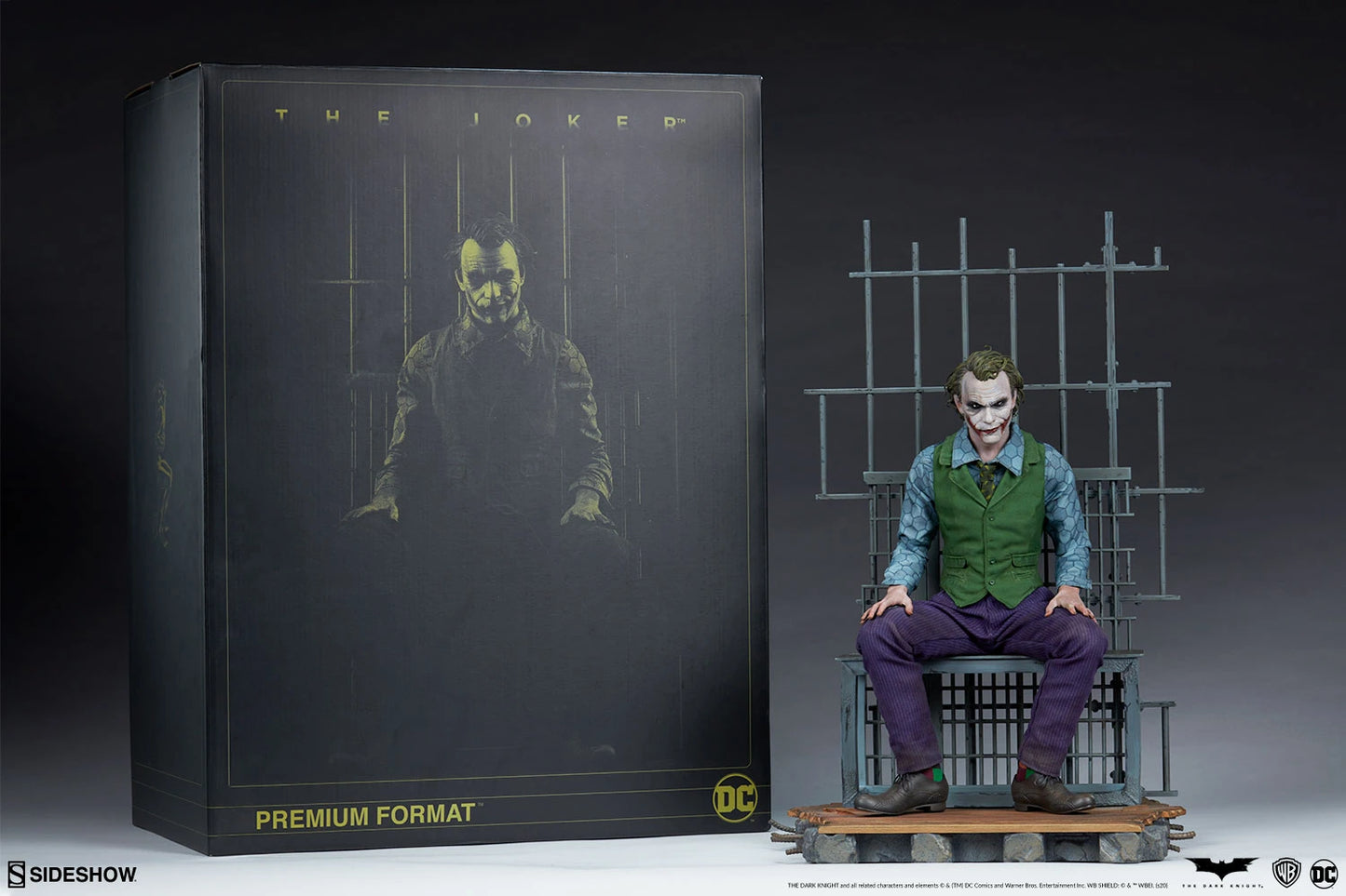 SIDESHOW THE JOKER PREMIUM FORMAT 1/4 300717 - Anotoys Collectibles