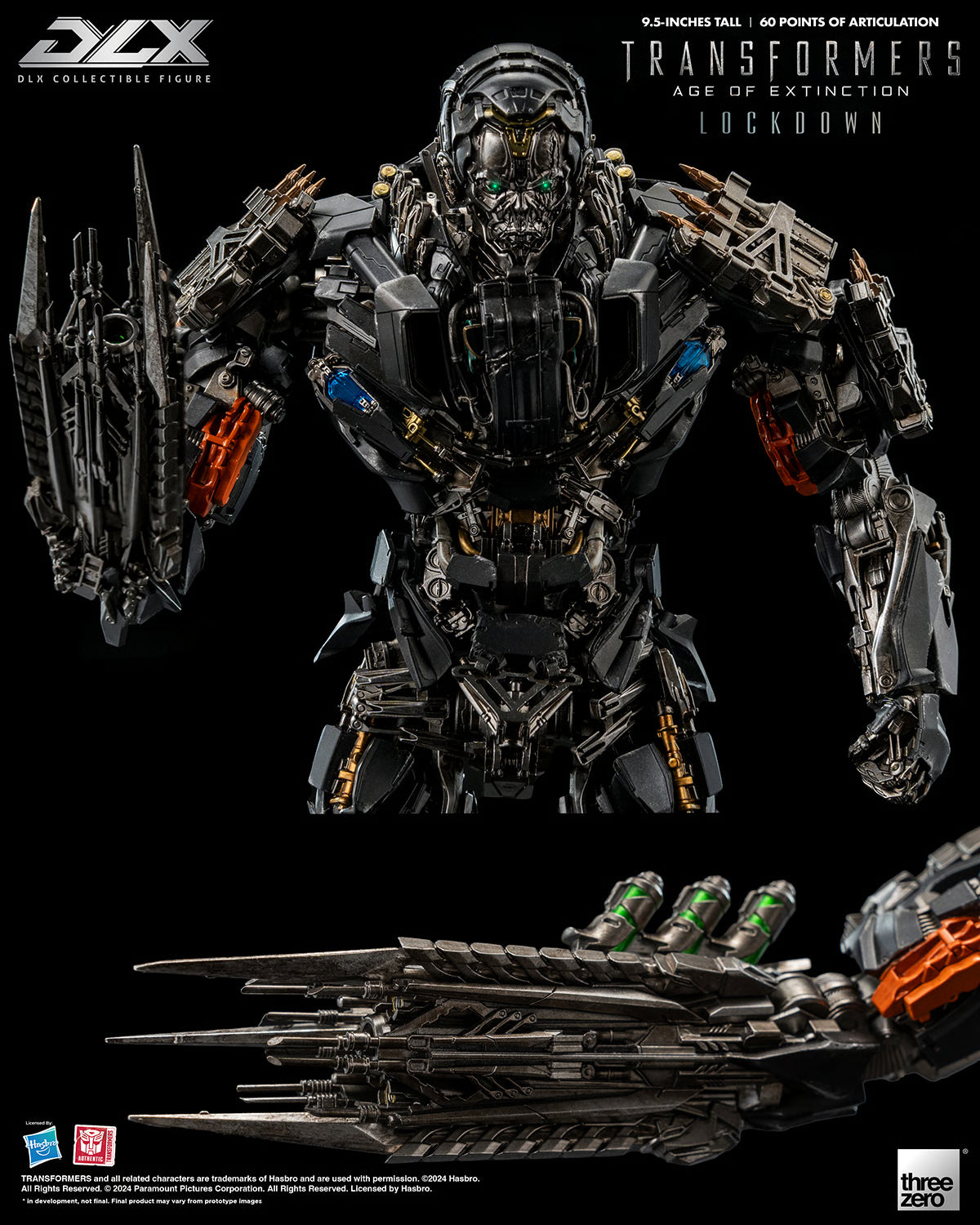THREEZERO TRANSFORMERS: AGE OF EXTINCTION - DLX LOCKDOWN(PRE-ORDER) - Anotoys Collectibles