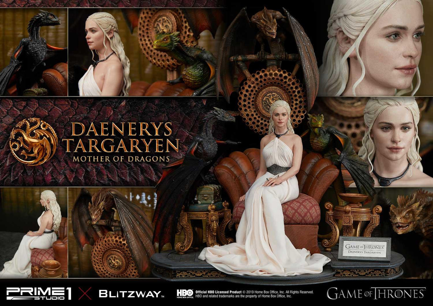 PRIME 1 STUDIO GAME OF THRONES DAENERYS 1/4 - UPMGOT-01