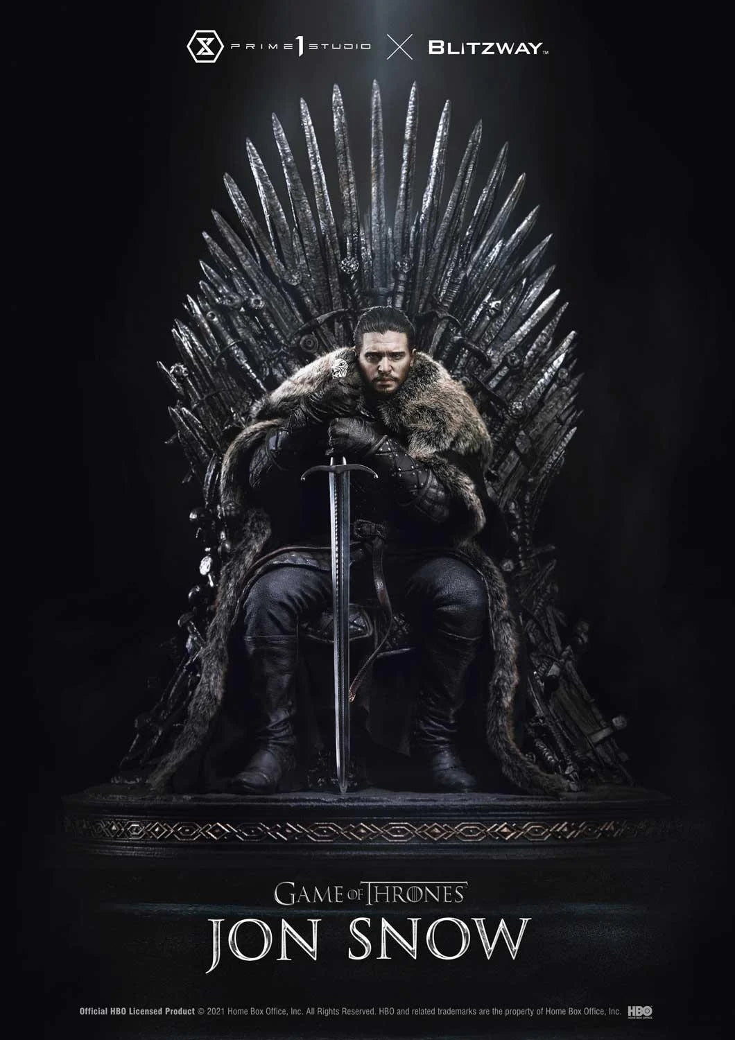 PRIME 1 STUDIO & BLITZWAY - ULTIMATE PREMIUM MASTERLINE GAME OF THRONES JON SNOW - 1/4 SCALE - UPMGOT-03