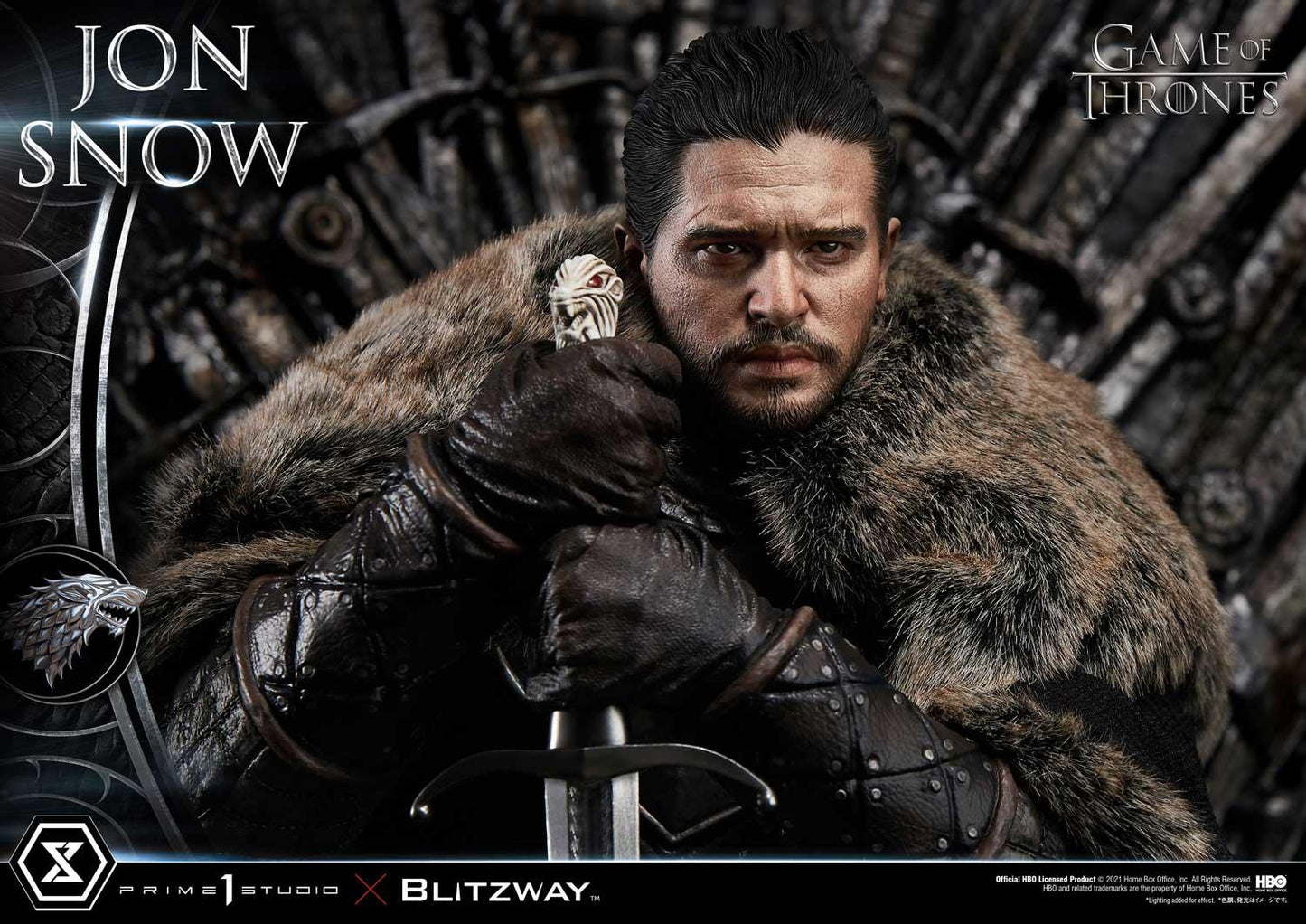 PRIME 1 STUDIO & BLITZWAY - ULTIMATE PREMIUM MASTERLINE GAME OF THRONES JON SNOW - 1/4 SCALE - UPMGOT-03