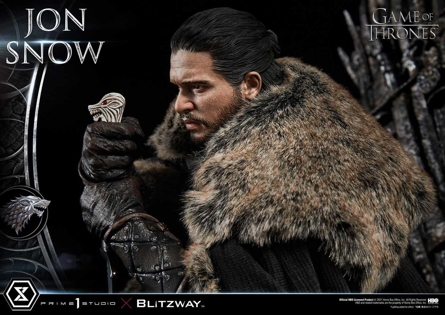 PRIME 1 STUDIO & BLITZWAY - ULTIMATE PREMIUM MASTERLINE GAME OF THRONES JON SNOW - 1/4 SCALE - UPMGOT-03