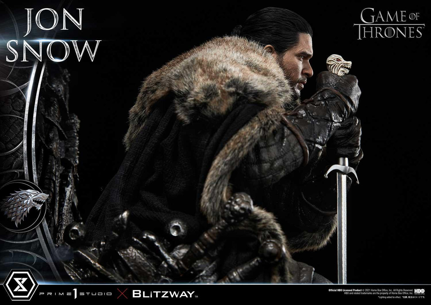 PRIME 1 STUDIO & BLITZWAY - ULTIMATE PREMIUM MASTERLINE GAME OF THRONES JON SNOW - 1/4 SCALE - UPMGOT-03