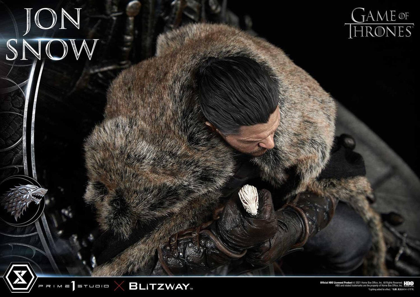 PRIME 1 STUDIO & BLITZWAY - ULTIMATE PREMIUM MASTERLINE GAME OF THRONES JON SNOW - 1/4 SCALE - UPMGOT-03