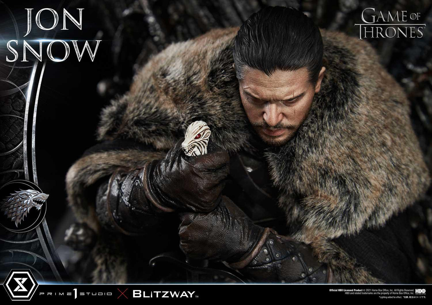 PRIME 1 STUDIO & BLITZWAY - ULTIMATE PREMIUM MASTERLINE GAME OF THRONES JON SNOW - 1/4 SCALE - UPMGOT-03