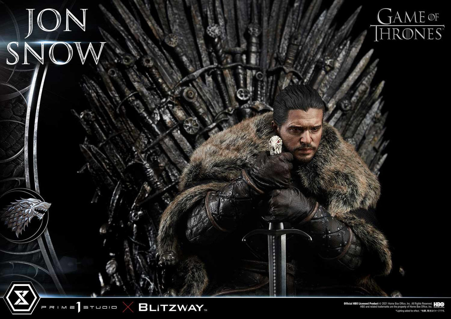PRIME 1 STUDIO & BLITZWAY - ULTIMATE PREMIUM MASTERLINE GAME OF THRONES JON SNOW - 1/4 SCALE - UPMGOT-03