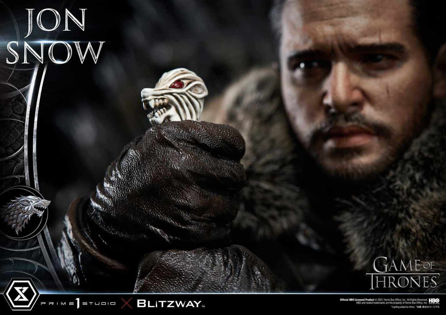 PRIME 1 STUDIO & BLITZWAY - ULTIMATE PREMIUM MASTERLINE GAME OF THRONES JON SNOW - 1/4 SCALE - UPMGOT-03