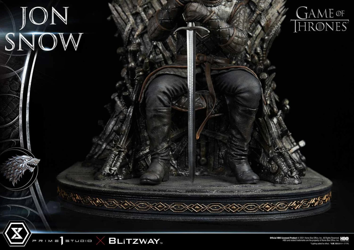 PRIME 1 STUDIO & BLITZWAY - ULTIMATE PREMIUM MASTERLINE GAME OF THRONES JON SNOW - 1/4 SCALE - UPMGOT-03