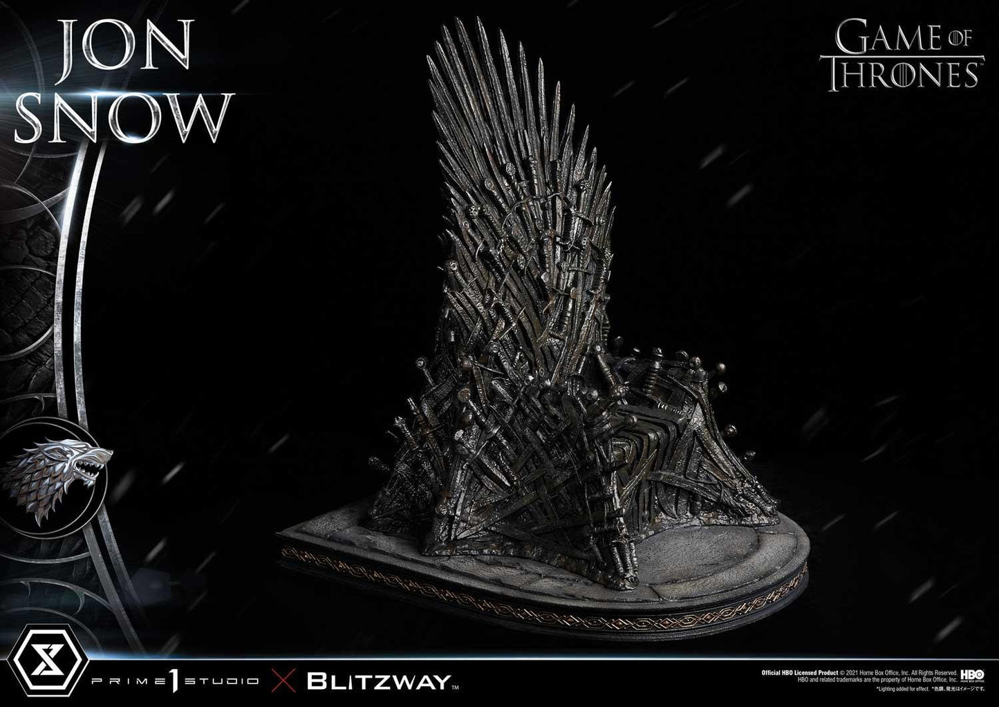 PRIME 1 STUDIO & BLITZWAY - ULTIMATE PREMIUM MASTERLINE GAME OF THRONES JON SNOW - 1/4 SCALE - UPMGOT-03