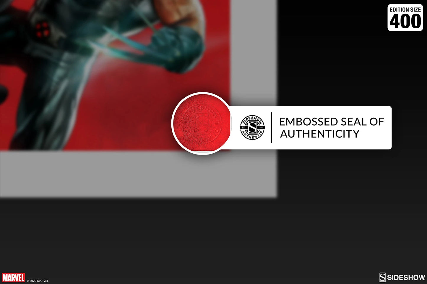 SIDESHOW ART PRINT WOLVERINE VS BLADE 501184U - Anotoys Collectibles