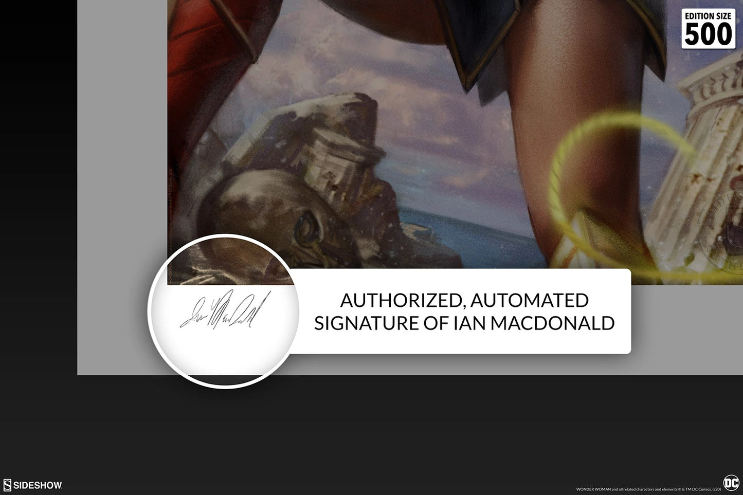 Sideshow Wonder Woman ART PRINT 501119U - Anotoys Collectibles