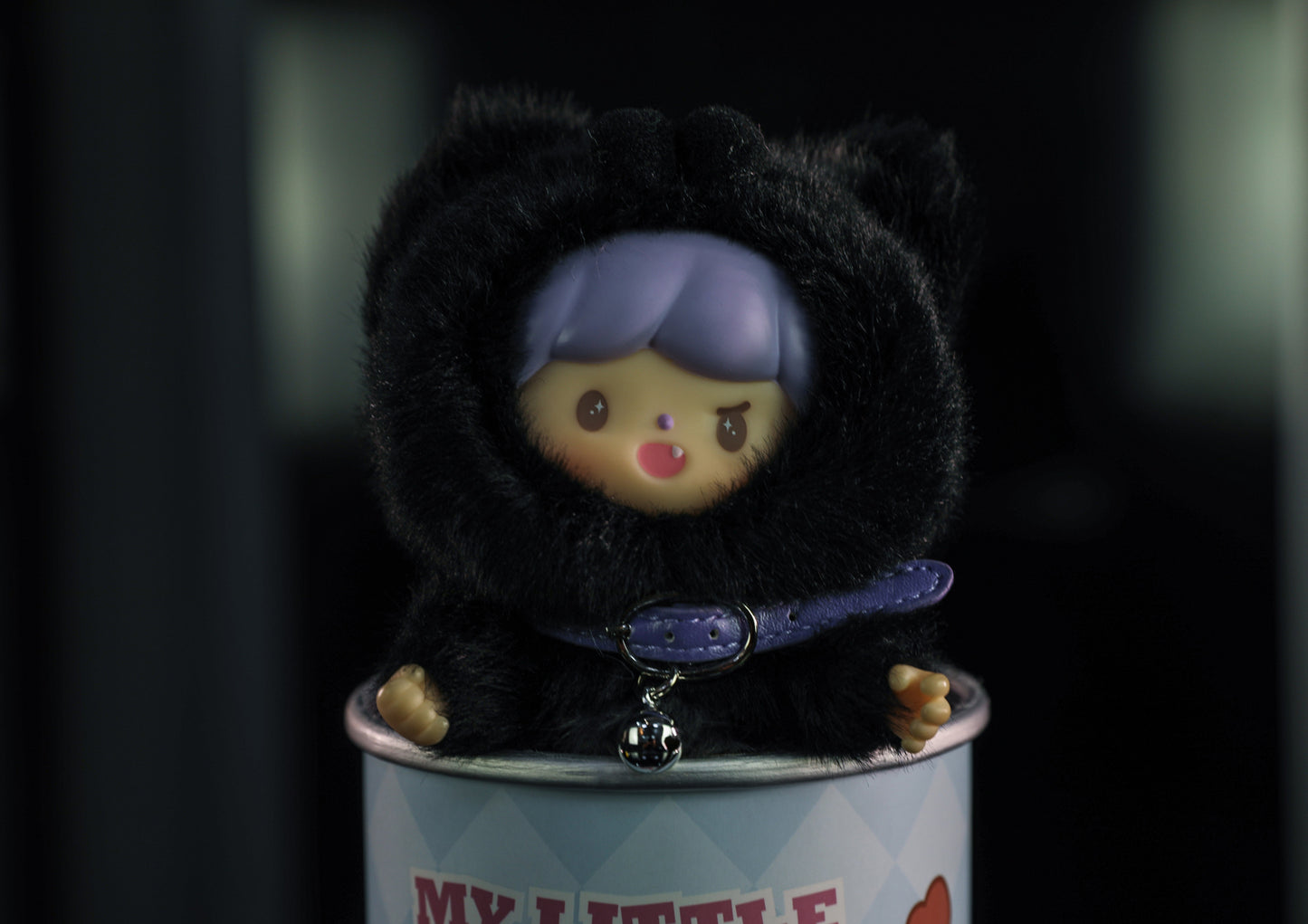 NAUGHTY BLACK - MY LITTLE CAT VINYL PLUSH DOLL(BAG CHARM) - Anotoys Collectibles