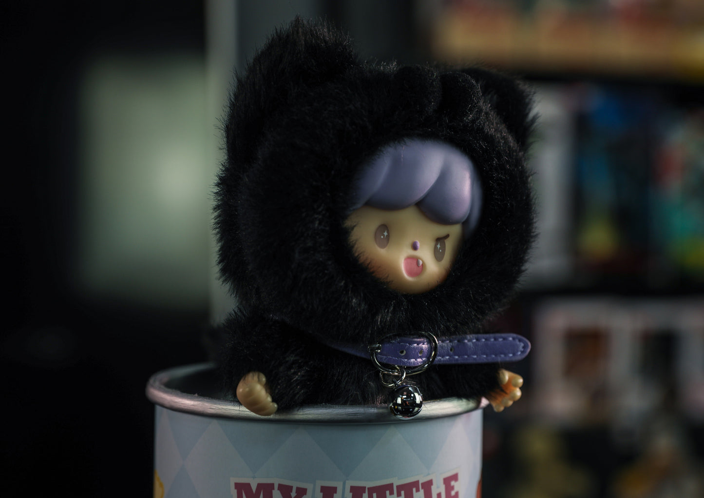 NAUGHTY BLACK - MY LITTLE CAT VINYL PLUSH DOLL(BAG CHARM) - Anotoys Collectibles