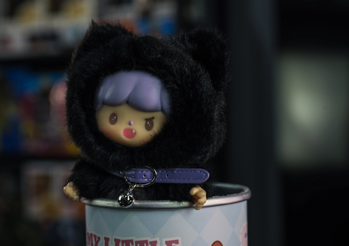 NAUGHTY BLACK - MY LITTLE CAT VINYL PLUSH DOLL(BAG CHARM) - Anotoys Collectibles