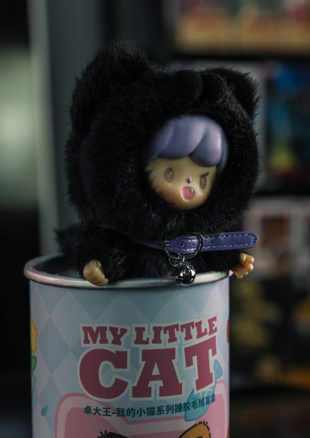 NAUGHTY BLACK - MY LITTLE CAT VINYL PLUSH DOLL(BAG CHARM) - Anotoys Collectibles