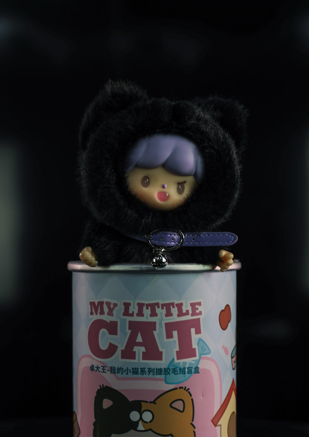 NAUGHTY BLACK - MY LITTLE CAT VINYL PLUSH DOLL(BAG CHARM) - Anotoys Collectibles