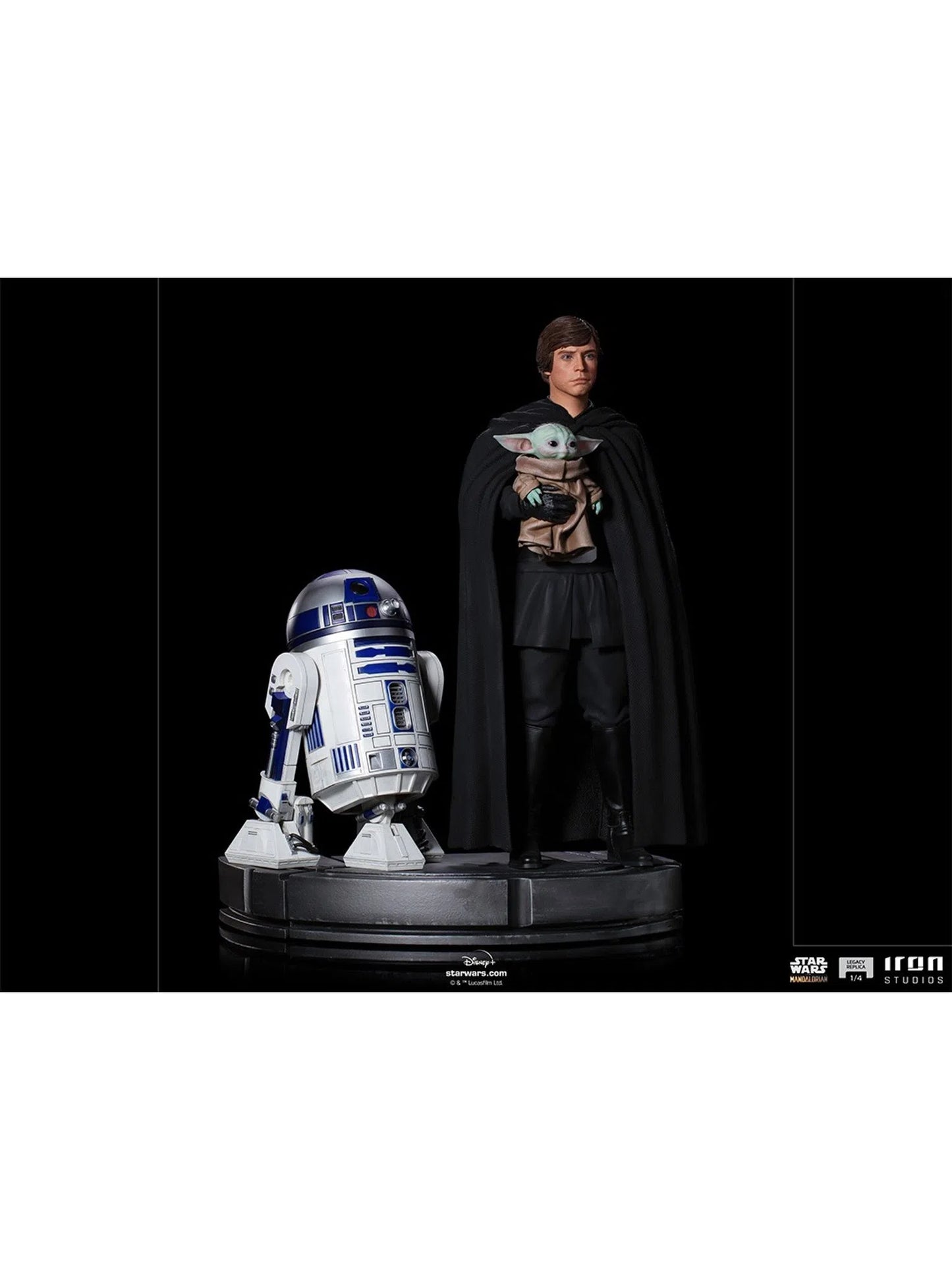 IRON STUDIOS LUKE SKYWALKER, R2-D2 AND GROGU LEGACY REPLICA 1/4 - LUCSWR49321-14 - Anotoys Collectibles