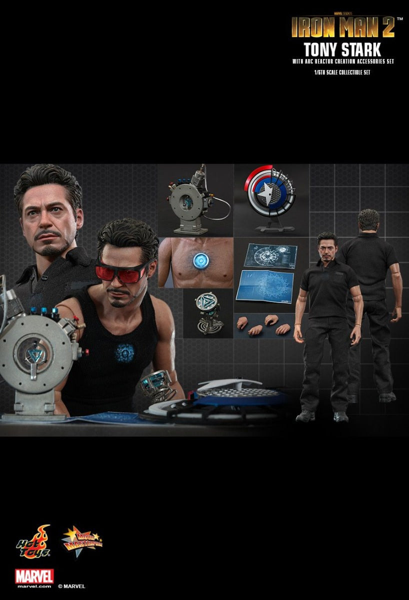 HOT TOYS MARVEL IRON MAN 2: TONY STARK WITH ARC REACTOR - MMS273 - Anotoys Collectibles