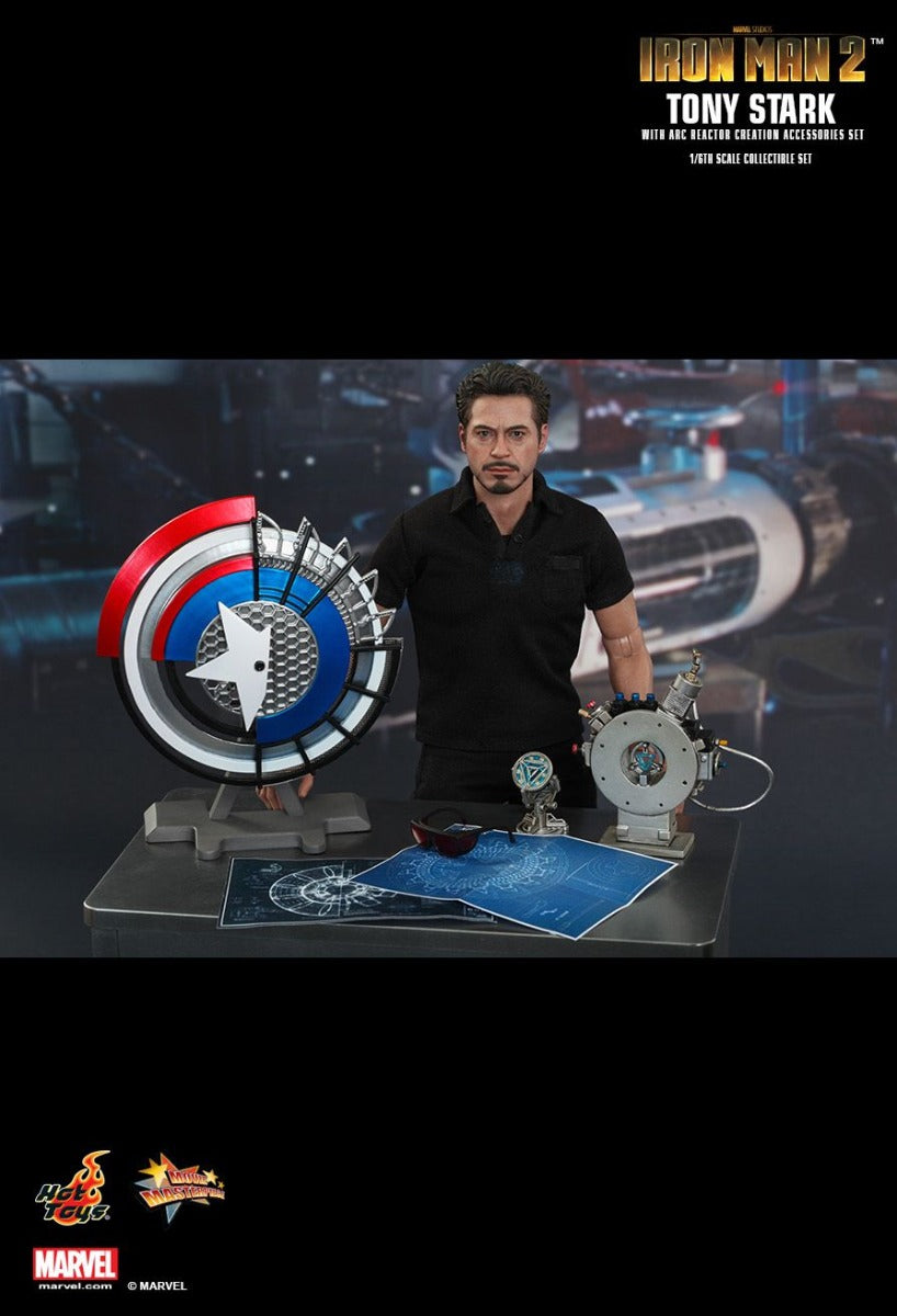 HOT TOYS MARVEL IRON MAN 2: TONY STARK WITH ARC REACTOR - MMS273 - Anotoys Collectibles