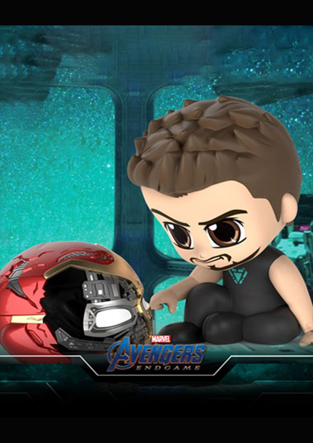 bbts iron man helmet TONY STARK WITH IRON MAN HELMET BOBBLE-HEAD