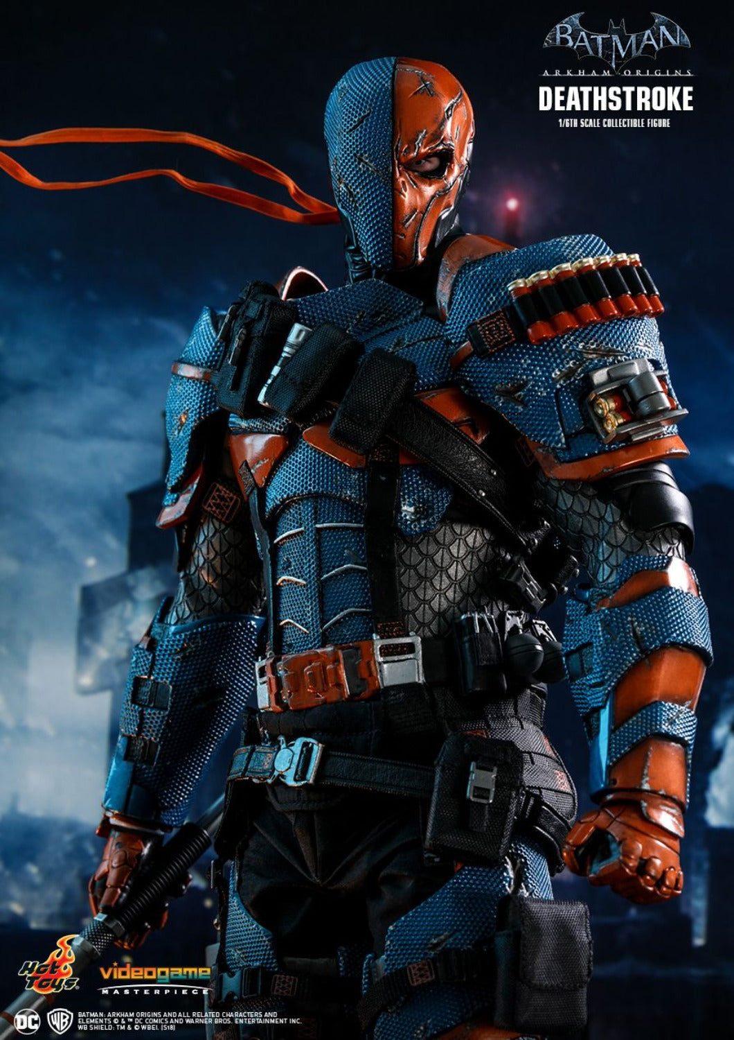HOT TOYS DC BATMAN ARKHAM ORIGINS DEATHSTROKE COLLECTIBLE FIGURE 1/6 VGM30-D - Anotoys Collectibles
