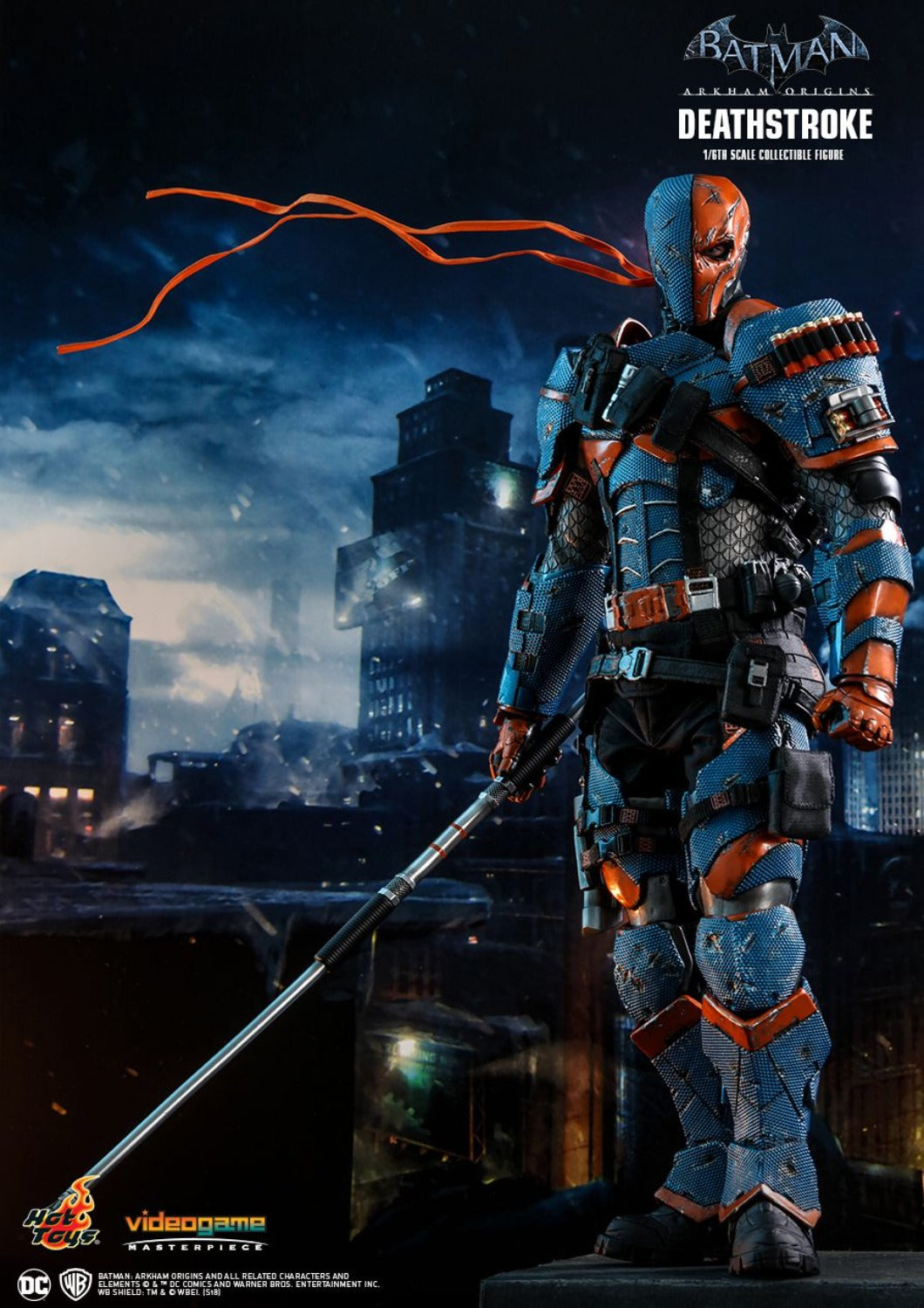HOT TOYS DC BATMAN ARKHAM ORIGINS DEATHSTROKE COLLECTIBLE FIGURE 1/6 VGM30-D - Anotoys Collectibles