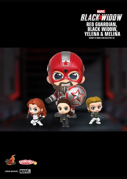 COSBABY RED GUARDIAN, BLACK WIDOW, YELENA AND MELINA BOBBLE-HEAD COLLECTIBLE SET - COSB753 - Anotoys Collectibles