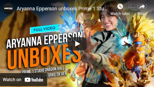 Aryanna Epperson unboxes Prime 1 Studio Dragon Ball Z Super Saiyan Son Goku DX Version!