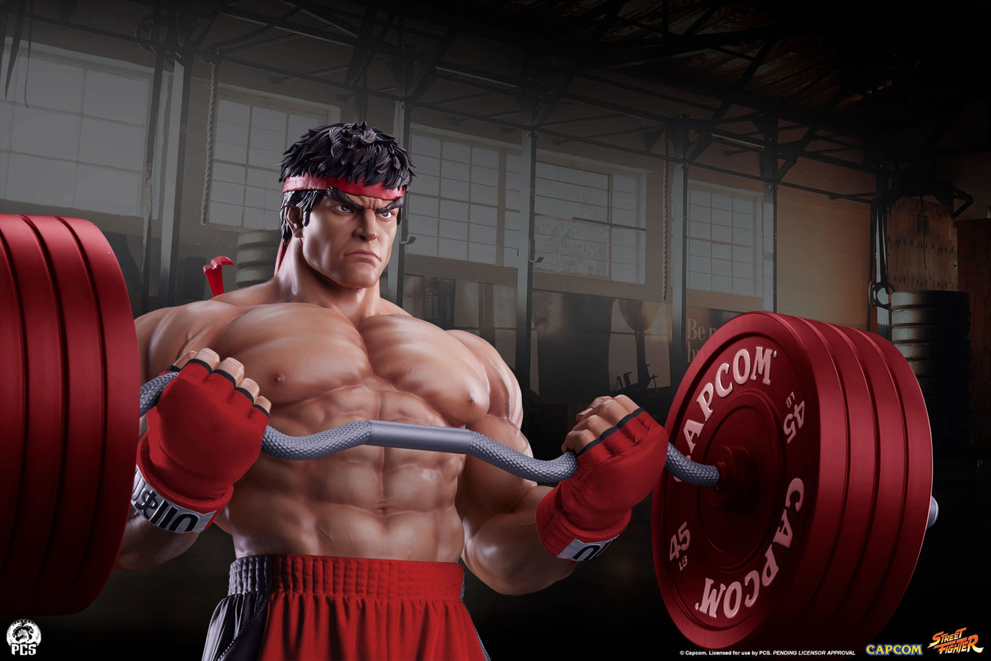 PCS STREET FIGHTER - RYU: POWERLIFTING 1:4 PREMIER SERIES STATUE