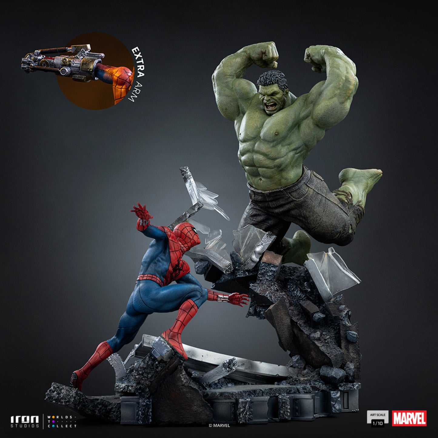 IRON STUDIOS SPIDER-MAN VS HULK - SPIDER-MAN BRAND NEW DAY - ART SCALE 1/10 - MARCAS143426-10(PRE-ORDER)