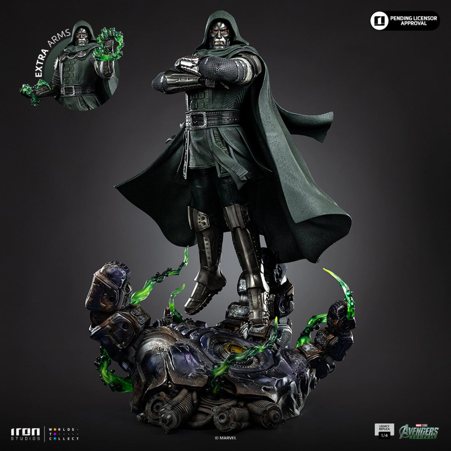 IRON STUDIOS DOCTOR DOOM - AVENGERS DOOMSDAY - LEGACY REPLICA 1/4 - MARCAS143226-14(PRE-ORDER)