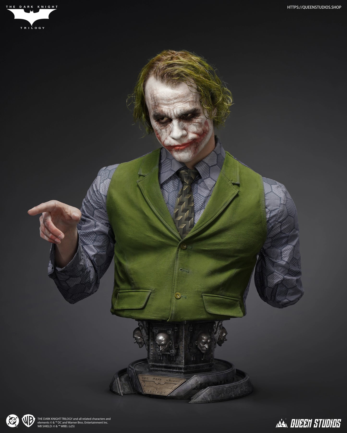 QUEEN STUDIOS THE JOKER (TDK) LIFE-SIZE BUST - QS-098(PRE-ORDER)