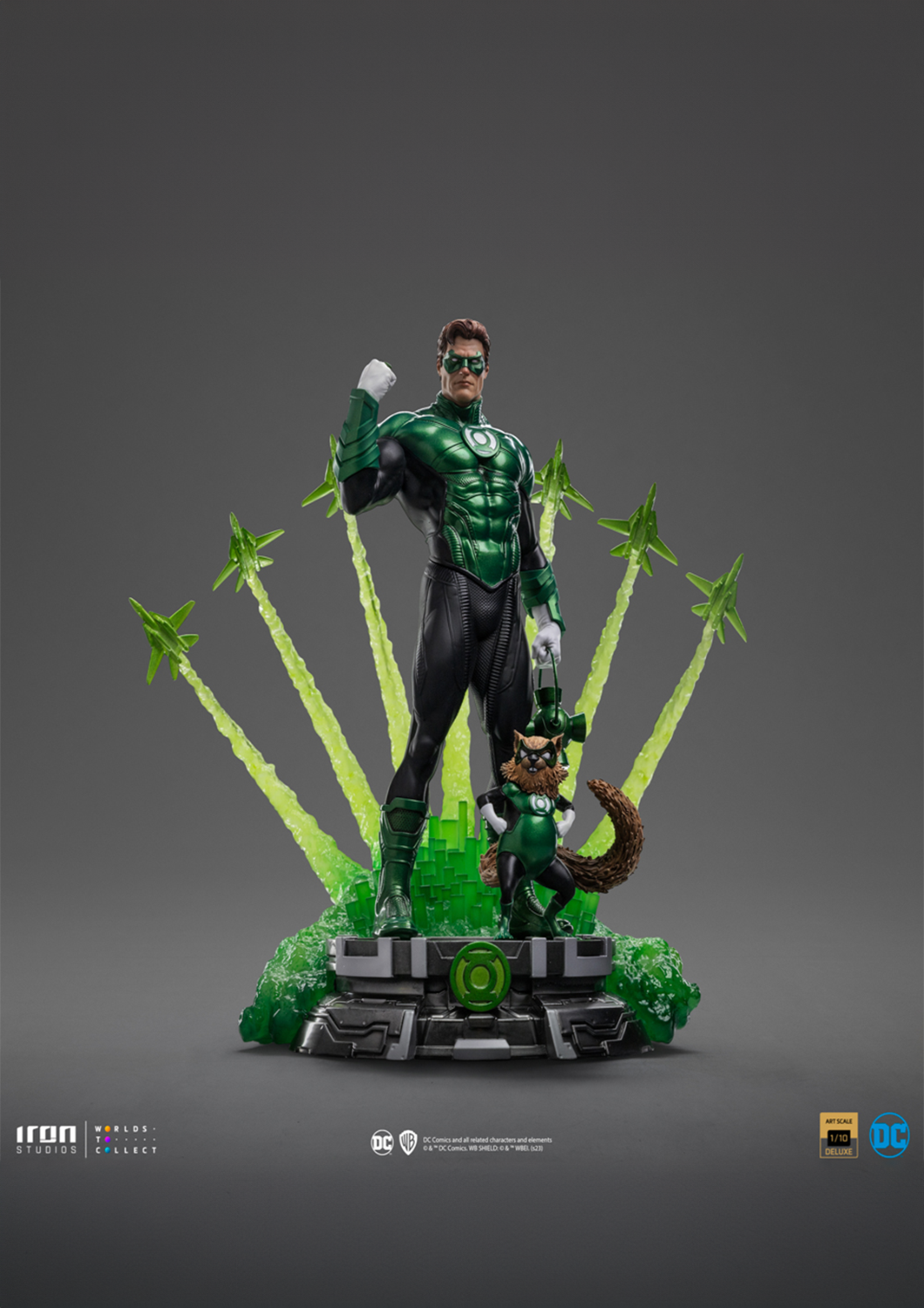 IRON STUDIOS GREEN LANTERN UNLEASHED DC COMICS DELUXE ART SCALE 1/10 - Anotoys Collectibles