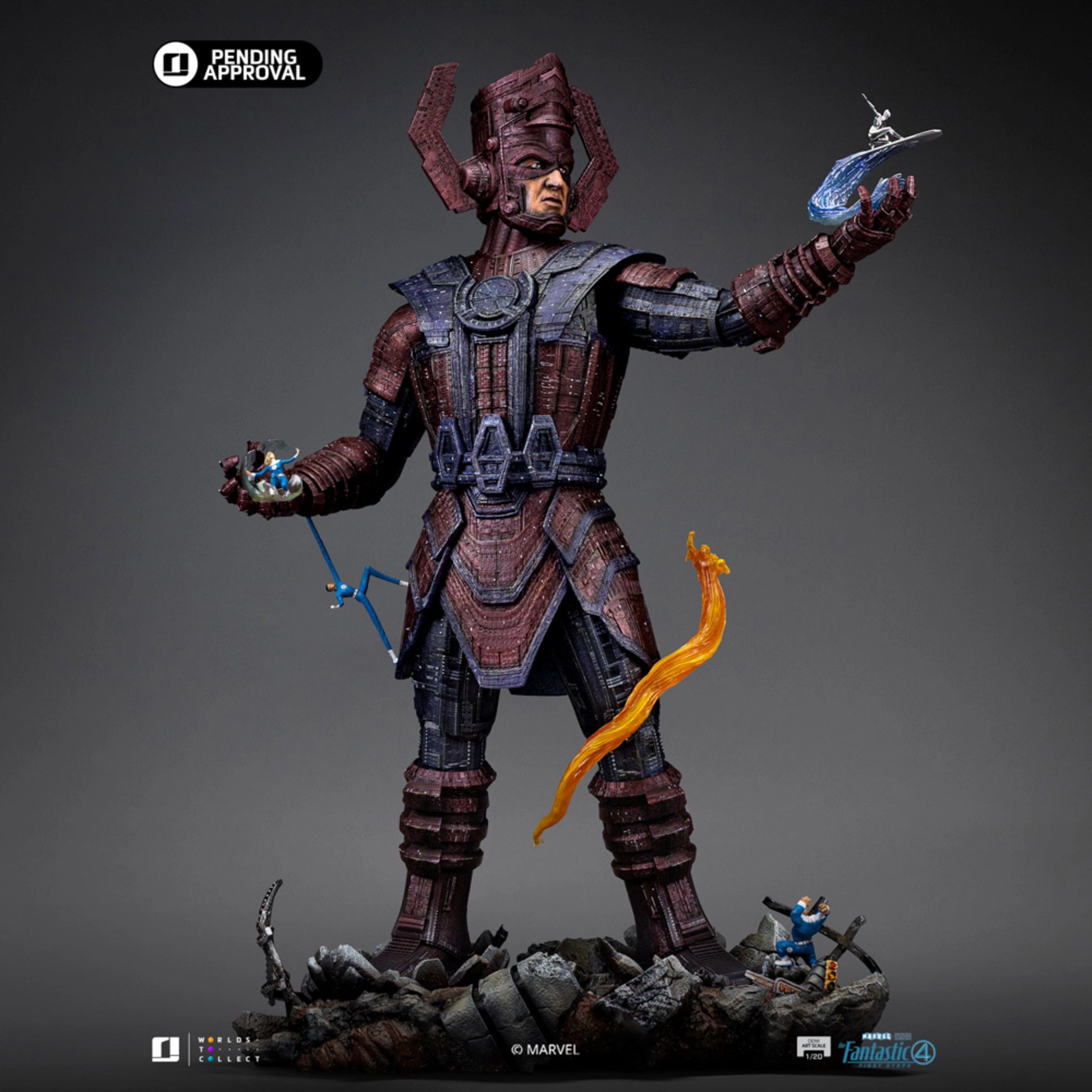 IRON STUDIOS GALACTUS DIORAMA DELUXE FANTASTIC 4 DEMI ART SCALE 1/20 - MARCAS127725-20(PRE-ORDER) - Anotoys Collectibles