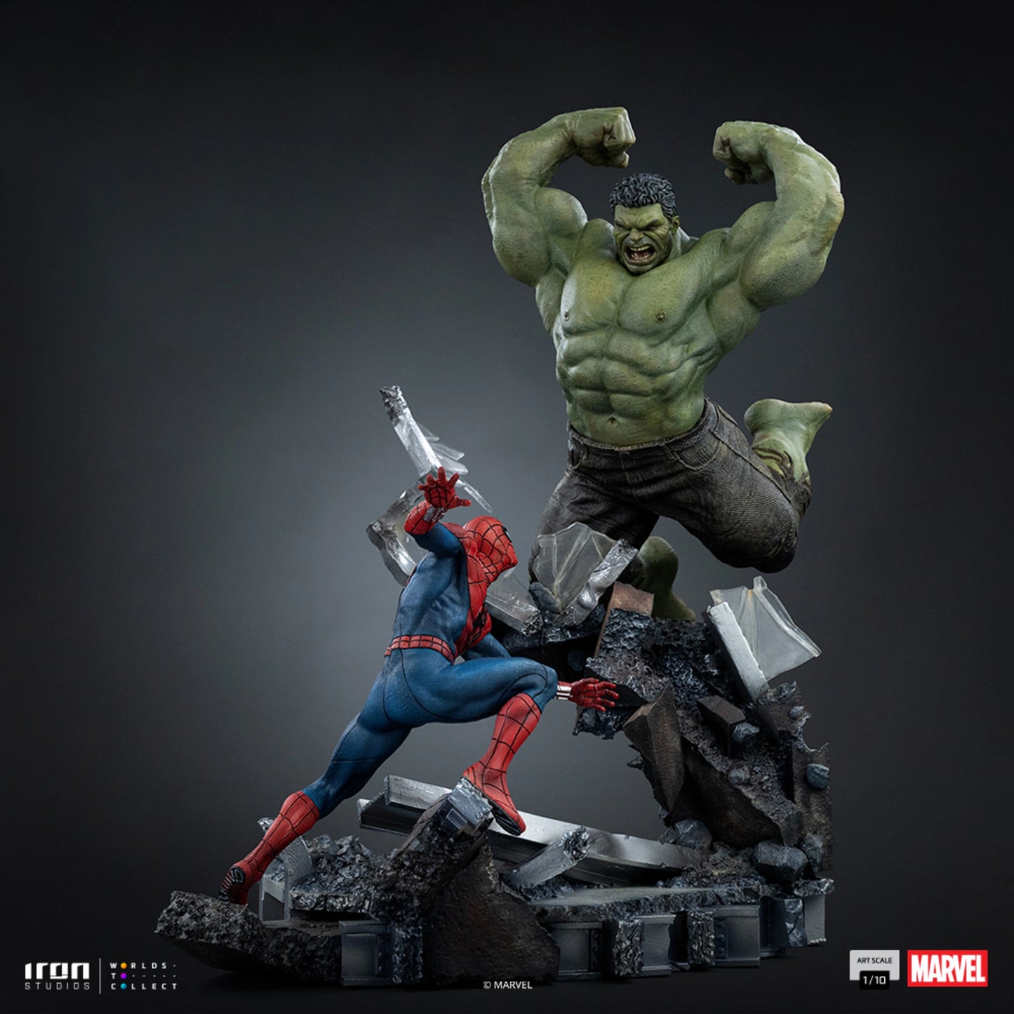 IRON STUDIOS SPIDER-MAN VS HULK - SPIDER-MAN BRAND NEW DAY - ART SCALE 1/10 - MARCAS143426-10(PRE-ORDER)