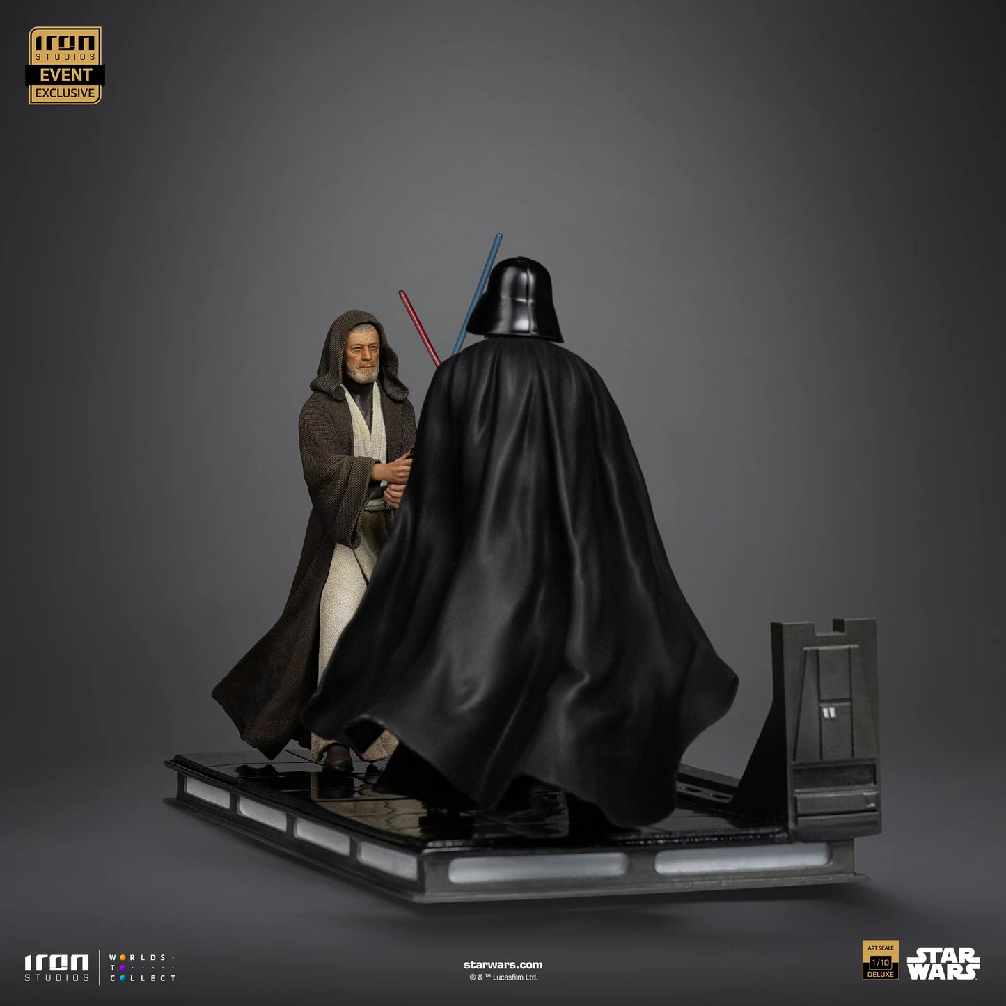 IRON STUDIOS - STAR WARS - DARTH VADER VS OBI-WAN KENOBI ART SCALE 1/10 - LUCSWR123325-10 - Anotoys Collectibles