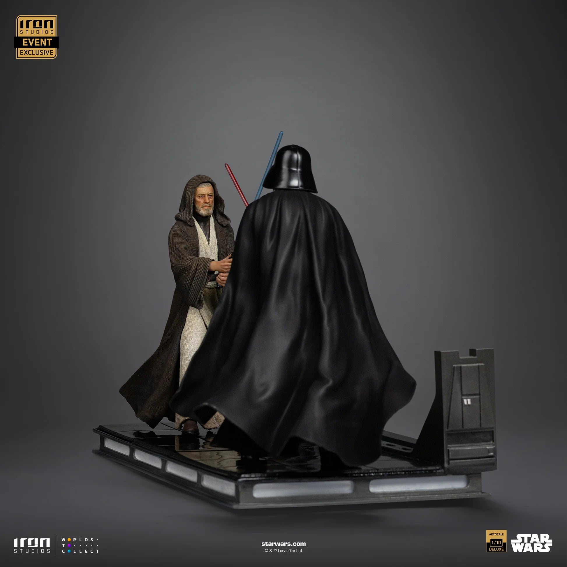 IRON STUDIOS - STAR WARS - DARTH VADER VS OBI-WAN KENOBI ART SCALE 1/10 - LUCSWR123325-10 - Anotoys Collectibles