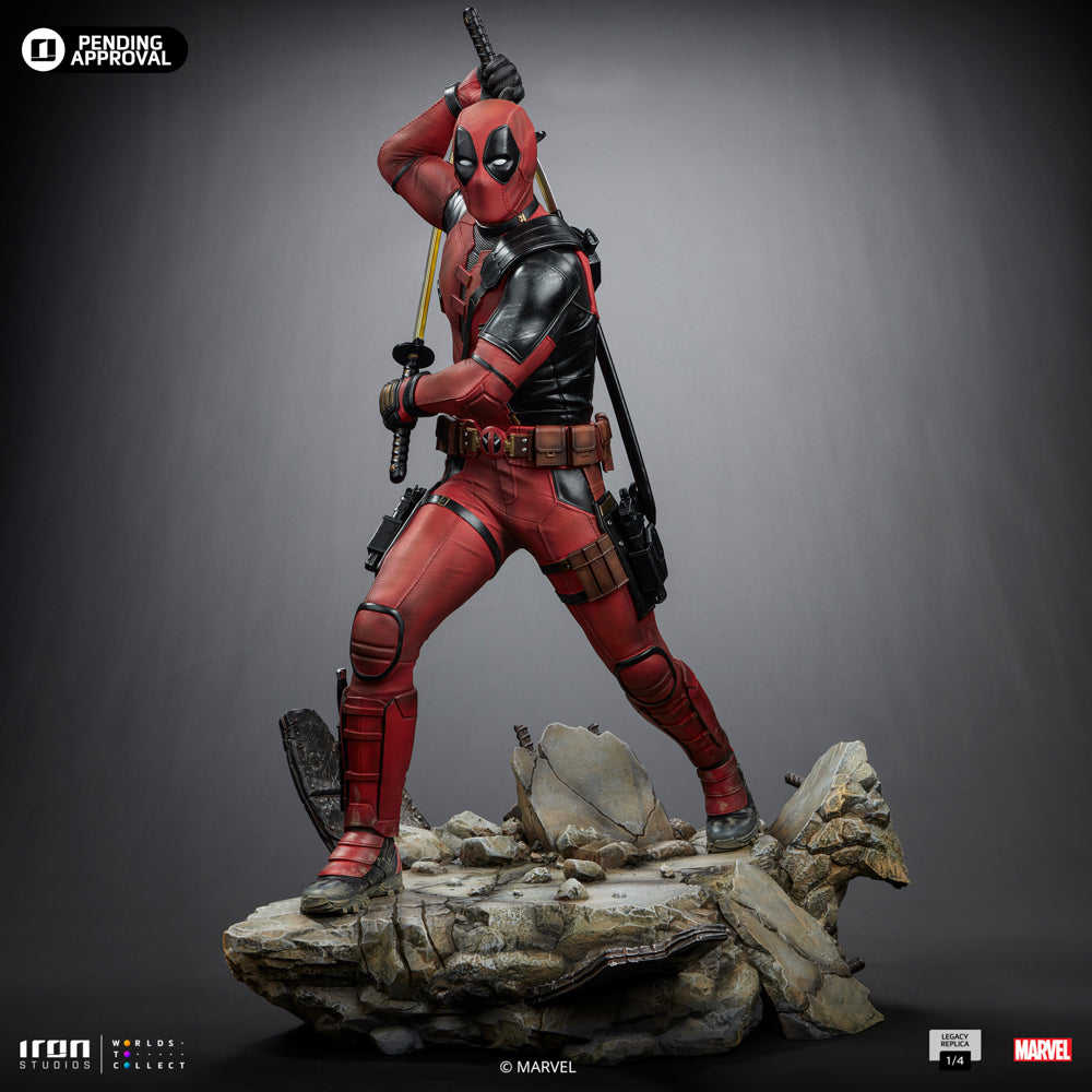 IRON STUDIOS DEADPOOL D&W LEGACY REPLICA 1/4 SCALE STATUE