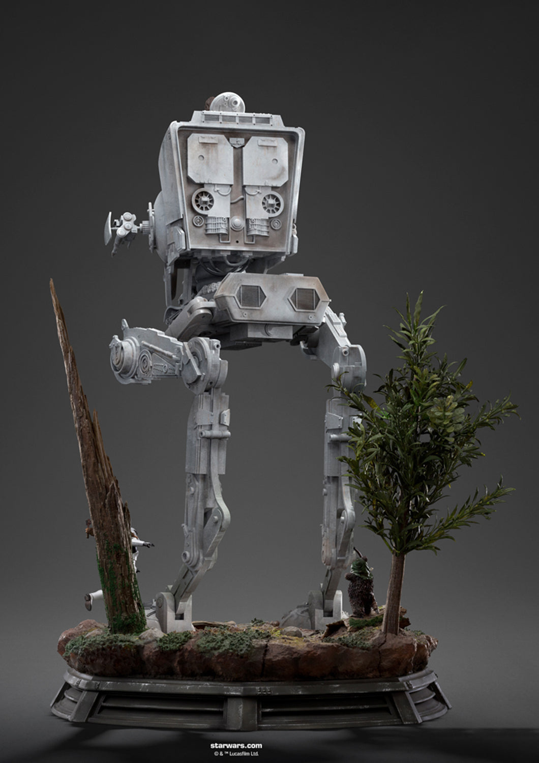 IRON STUDIOS AT-ST AND CHEWBACCA STAR WARS 1/20 DEMI ART SCALE