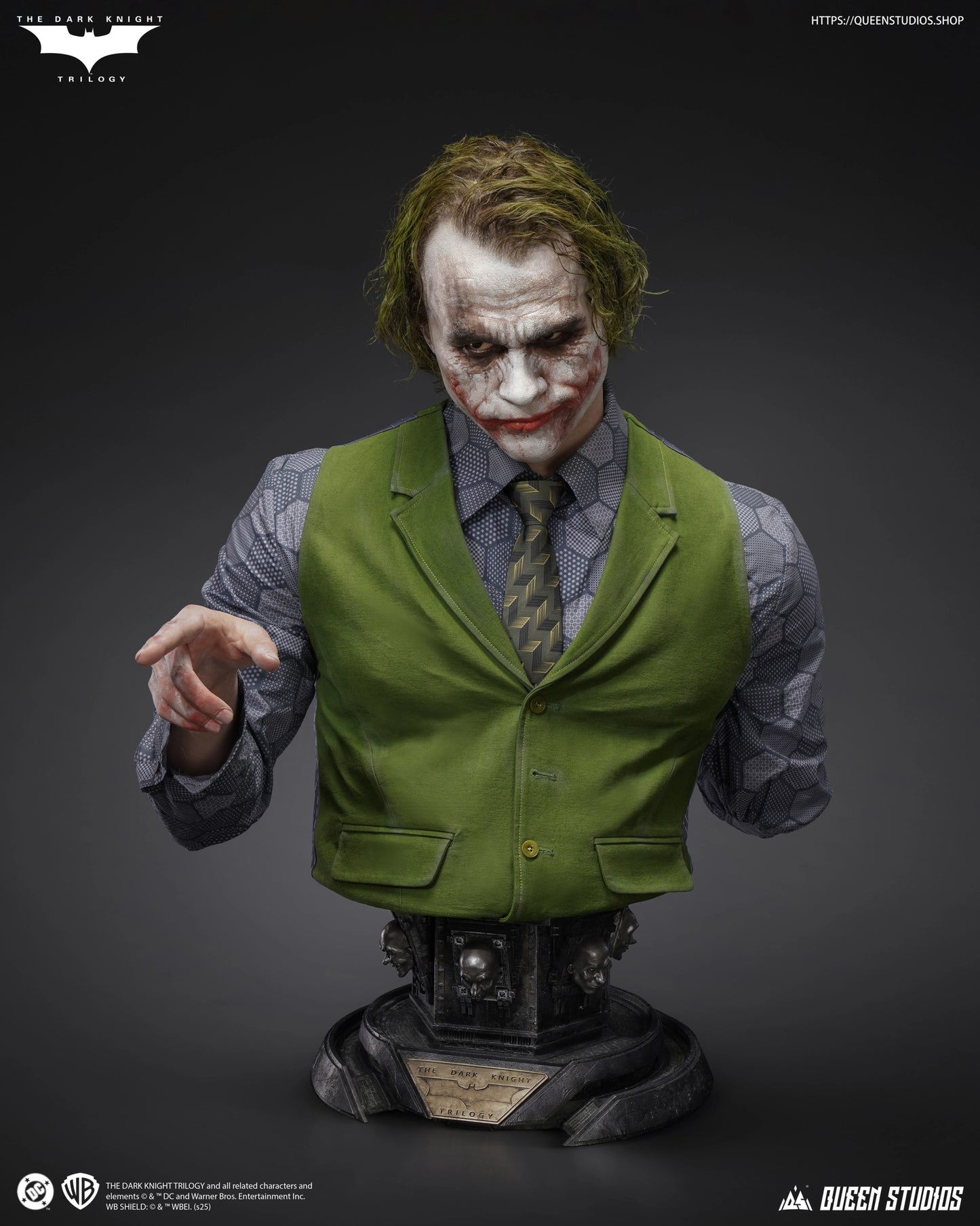QUEEN STUDIOS THE JOKER (TDK) LIFE-SIZE BUST - QS-098(PRE-ORDER)