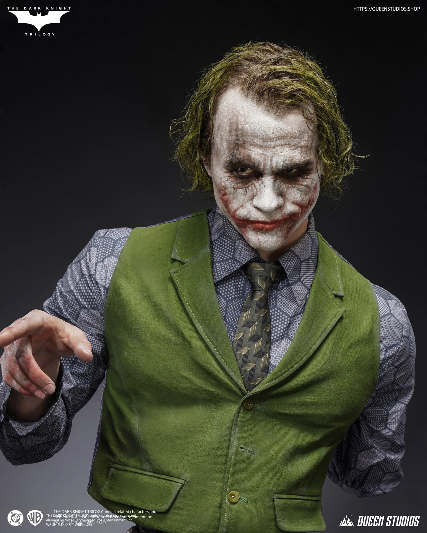 QUEEN STUDIOS THE JOKER (TDK) LIFE-SIZE BUST - QS-098(PRE-ORDER)