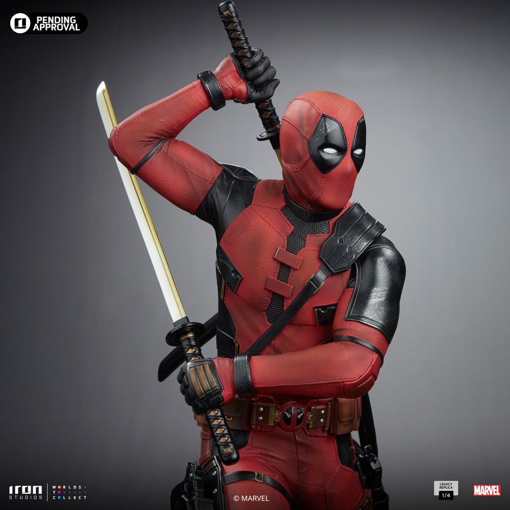 IRON STUDIOS DEADPOOL D&W LEGACY REPLICA 1/4 SCALE STATUE