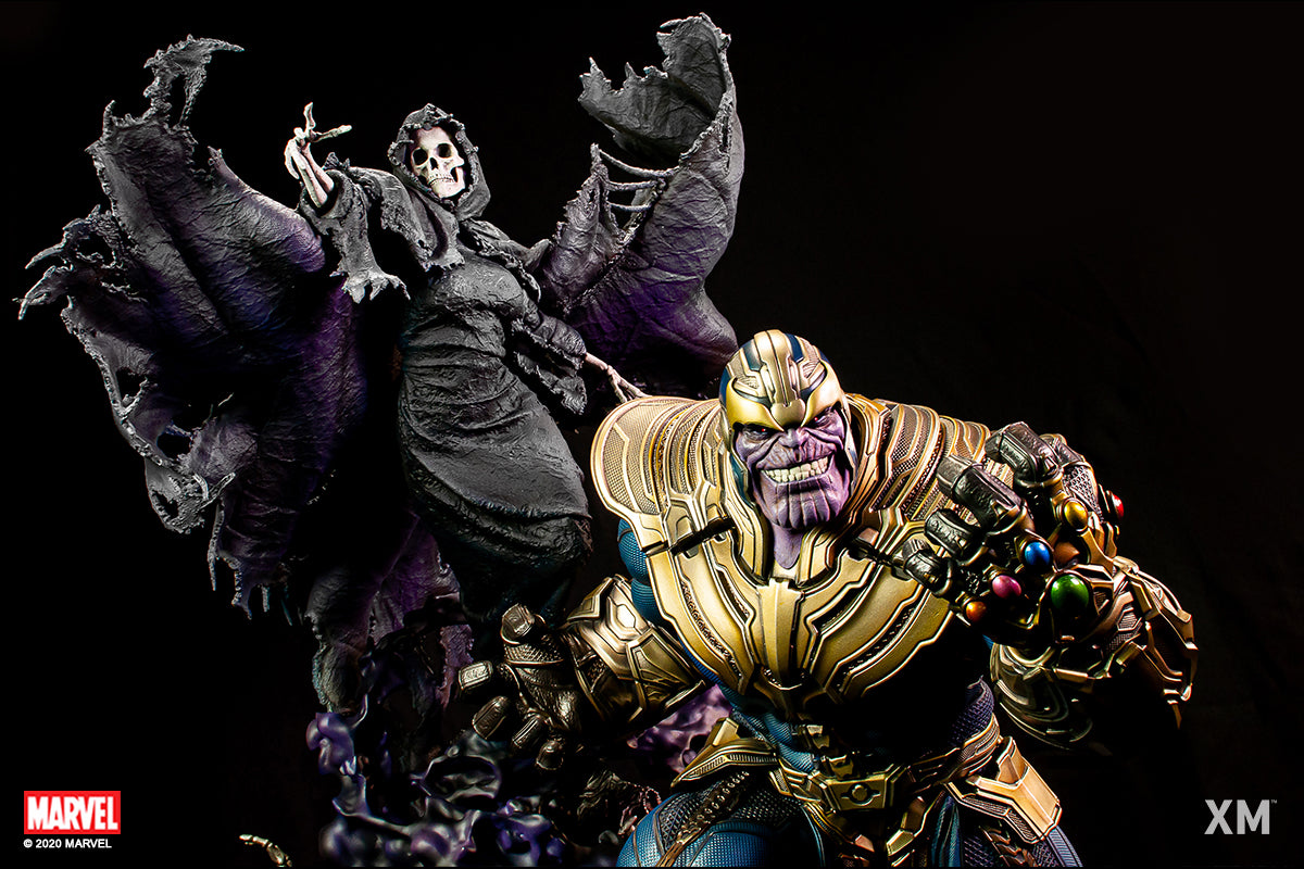 XM STUDIOS MARVEL THANOS WITH LADY DEATH 1/4 SCALE - Anotoys Collectibles