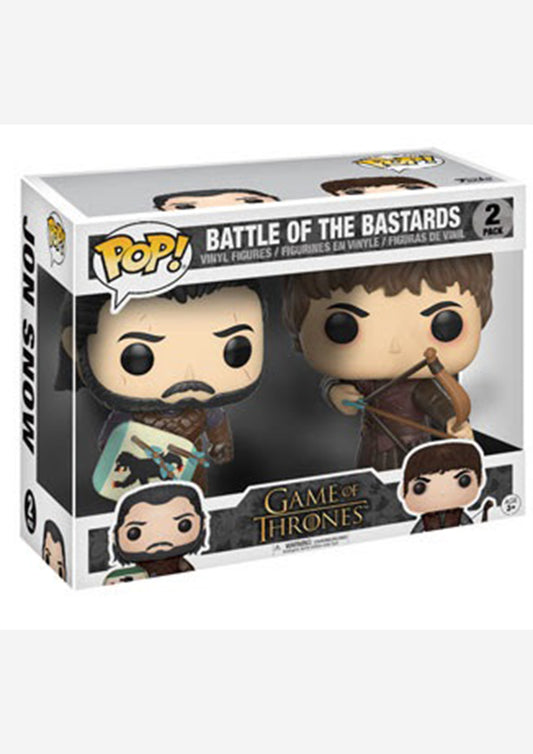 FUNKO POP BATTLE OF THE BASTARDS 2-PACK GAME OF THRONES JON SNOW + RAMSAY BOLTON - Anotoys Collectibles