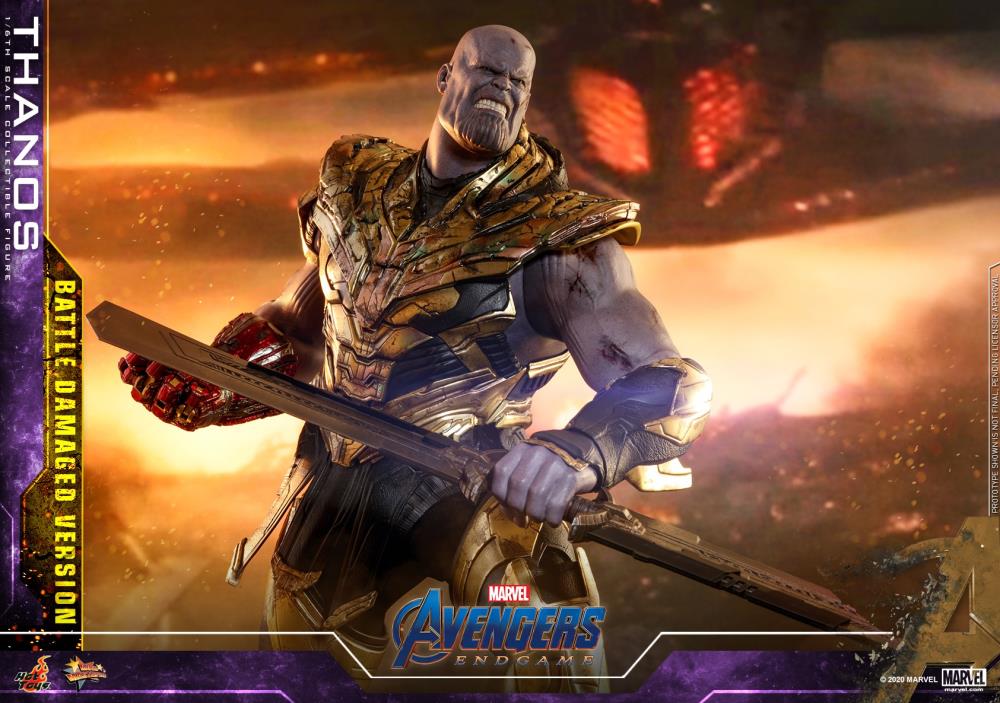 HOT TOYS MARVEL  AVENGERS: ENDGAME THANOS (BATTLE DAMAGED VERSION) 1/6 MMS564 - Anotoys Collectibles